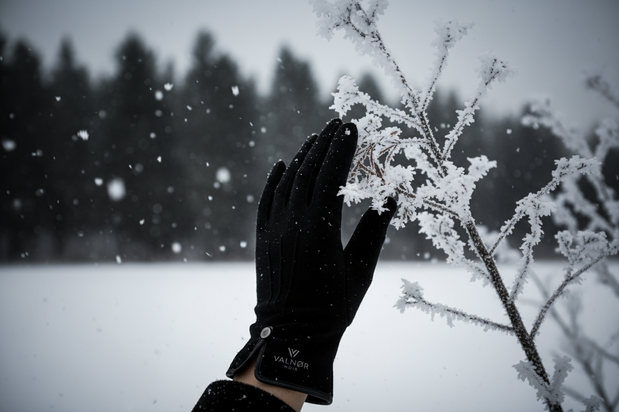 voglio una foto che riprenda il freddo l'inverno que sia coerente con i guanti che sto venendo 